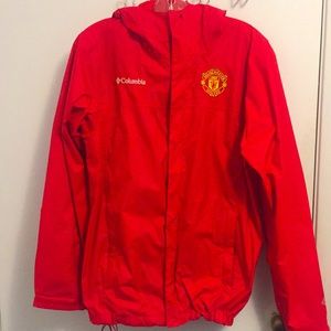 Red Manchester United Football windbreaker